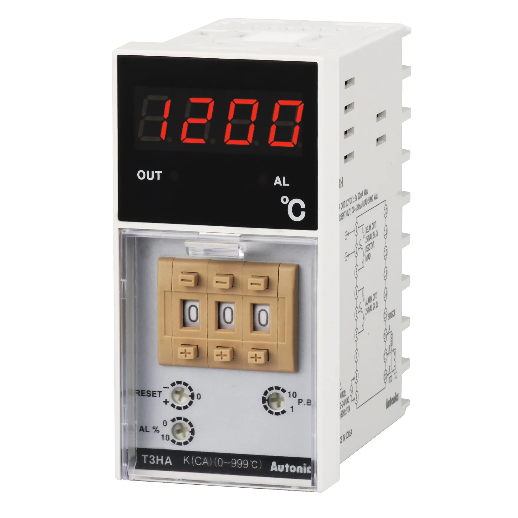 Controlador de Temperatura Saída de Alarme T3HS/T3HA/T4MA/T4LA